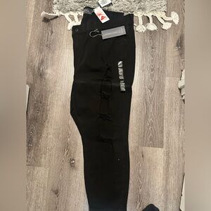 Black Distressed Jeans